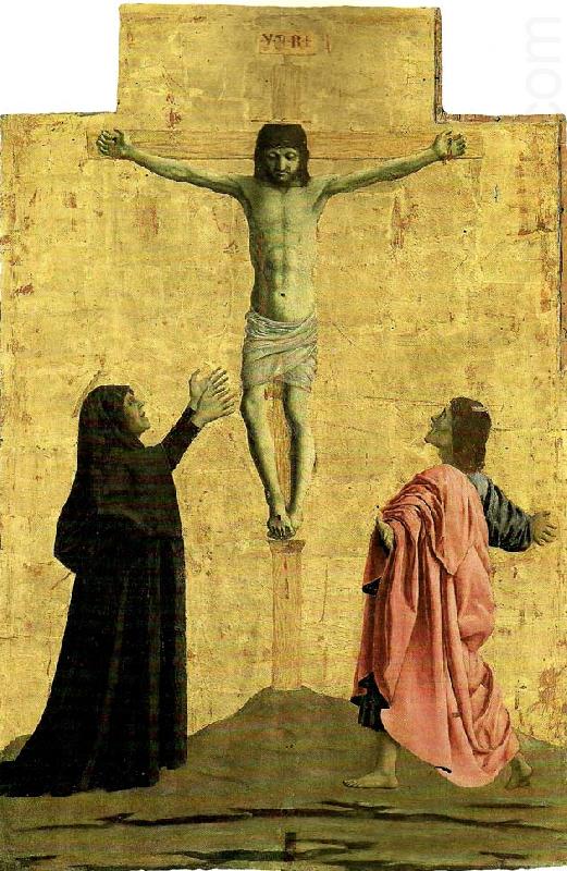 Piero della Francesca crucifixion oil painting picture